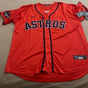 Red hot Jose altuve XL jersey with World Series patch Last Two